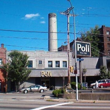 Poli restaurant in Pittsburgh, PA before the fire that destroyed it